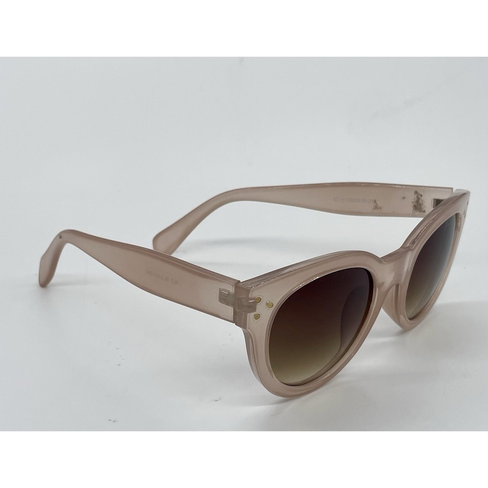 Kenneth Jay Lane Cat Eye Sunglasses Pink Brown Vacation Preppy Casual